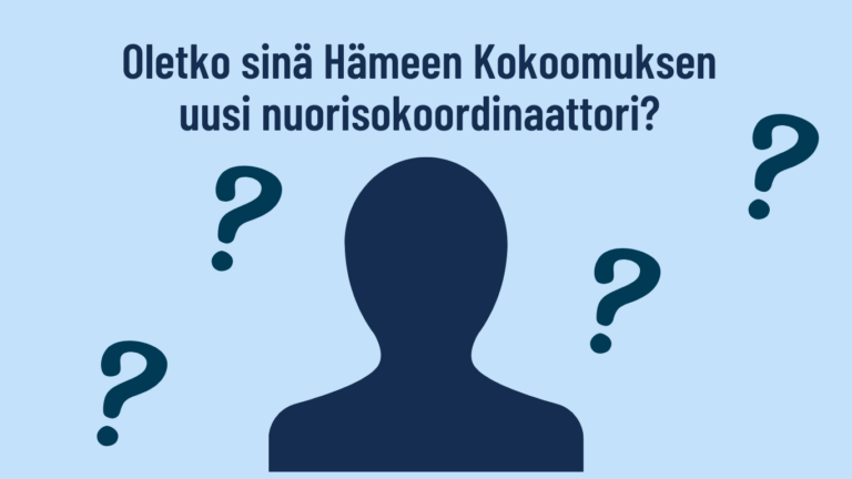 Hämeen kokoomus hakee palvelukseensa osa-aikaista NUORISOKOORDINAATTORIA