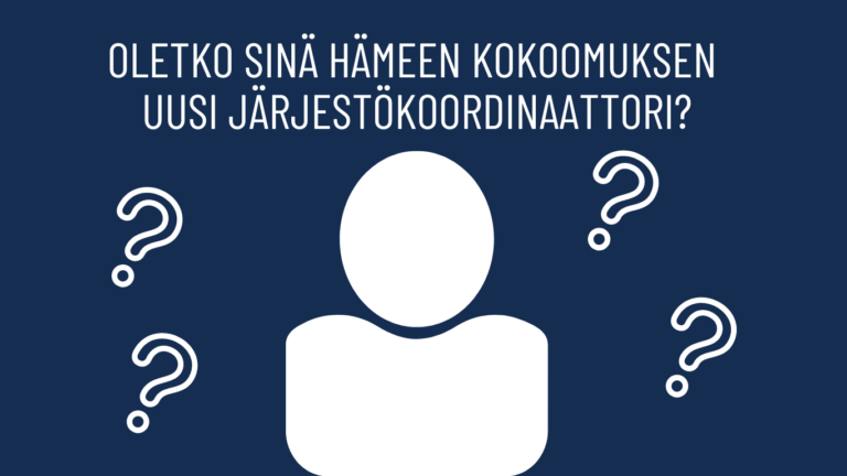Hämeen Kokoomus hakee palvelukseensa JÄRJESTÖKOORDINAATTORIA